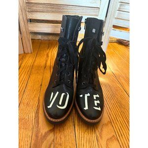 Naturalizer heeled lace up "vote" boots